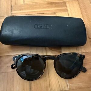 RAEN Remmy polarized sunglasses - 52mm brindle tortoise/green polarized lens